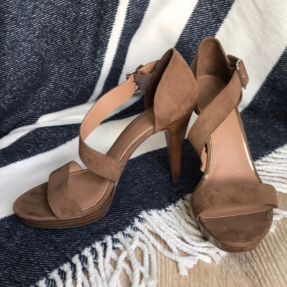 Kelly & Katie Suede Strappy Heels - Picture 1 of 5